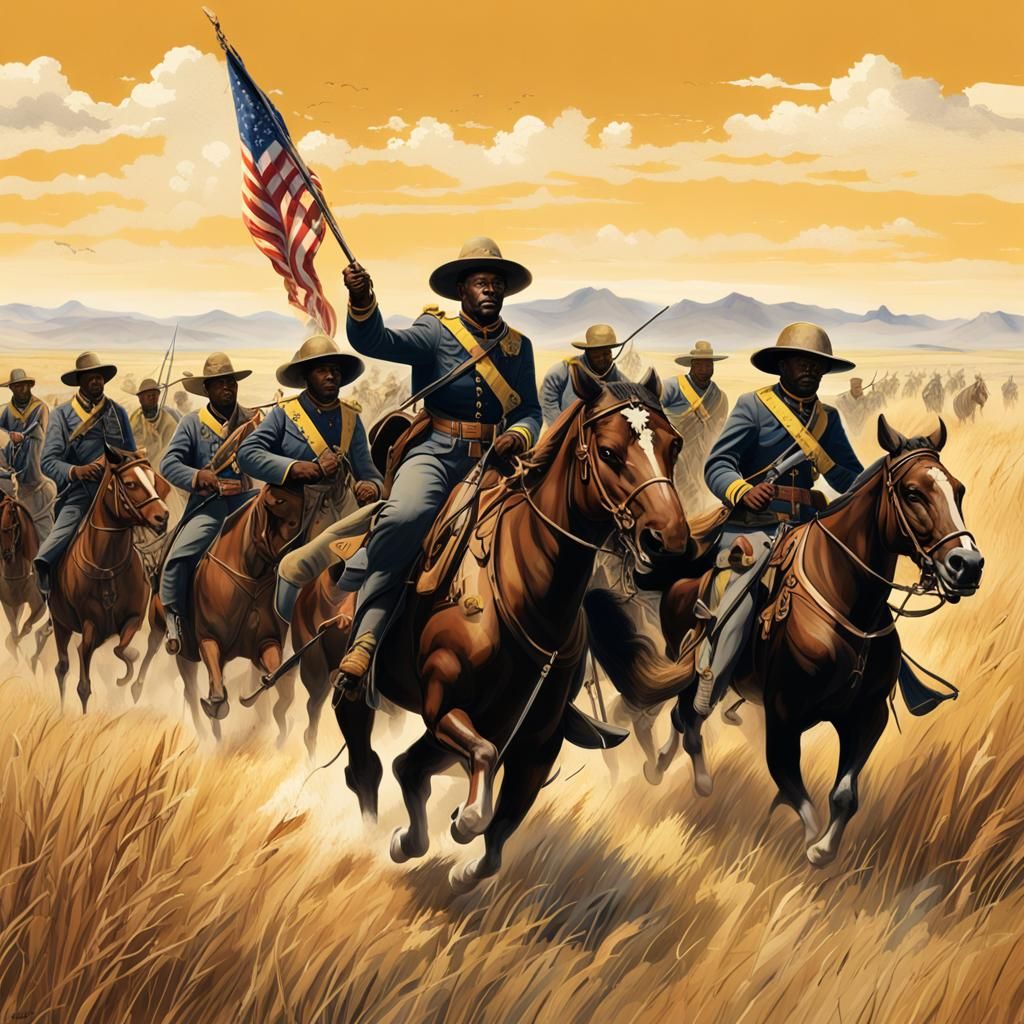 Buffalo Soldiers Charge Across the Plains in 4K