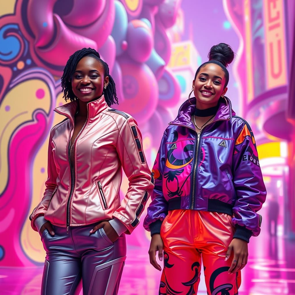 Futuristic Vegan Streetwear in a Surreal World