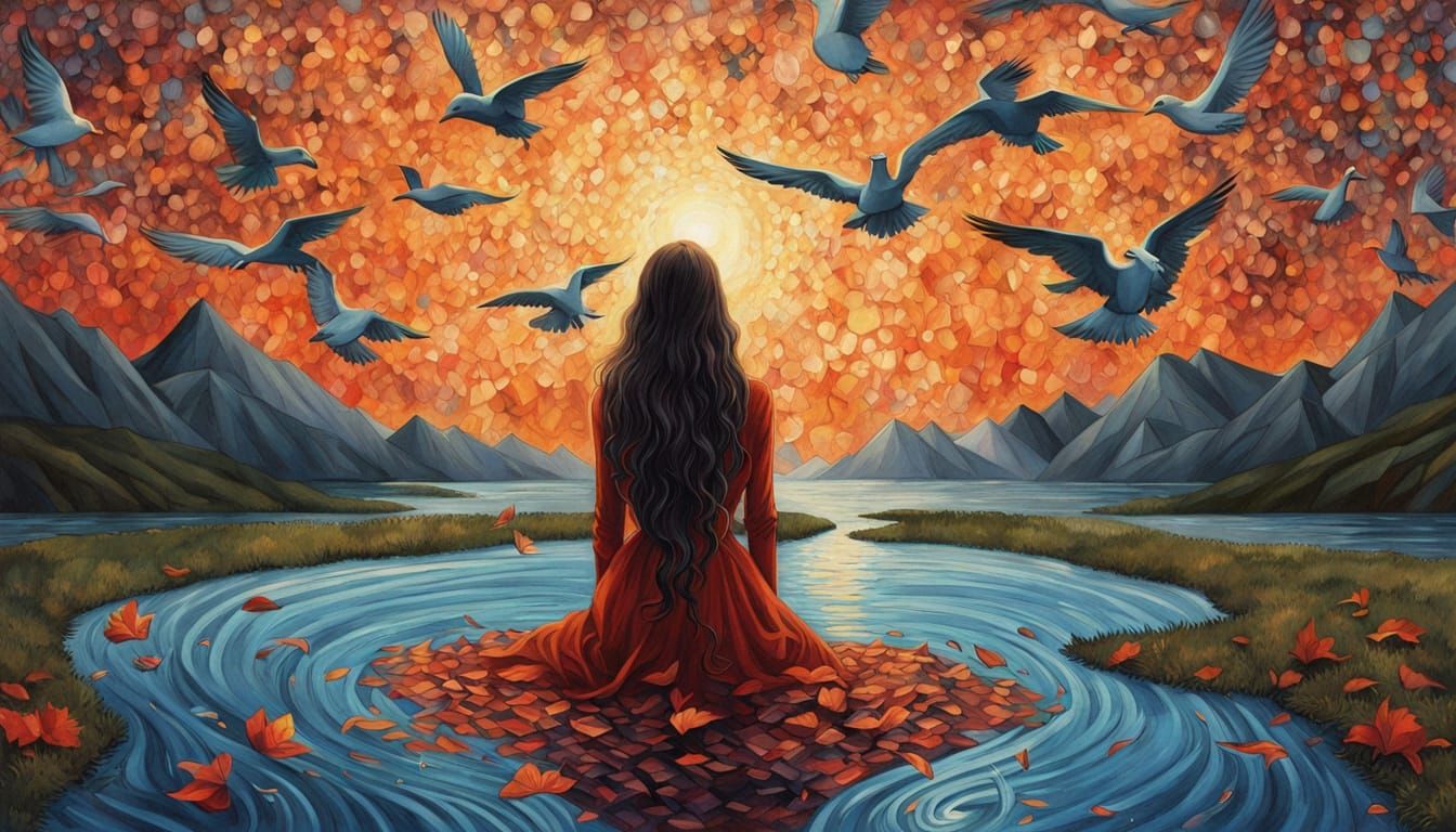 Angel of Memories Screaming in Mirror Labyrinth