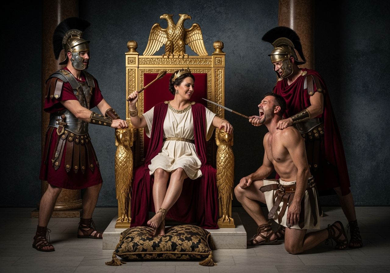 Empress Messalina's Opulent Throne Room: A Moment of Cruelty