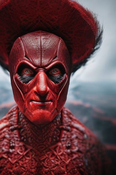 Akuma Portrait in Hyperrealism with Shadow Depth