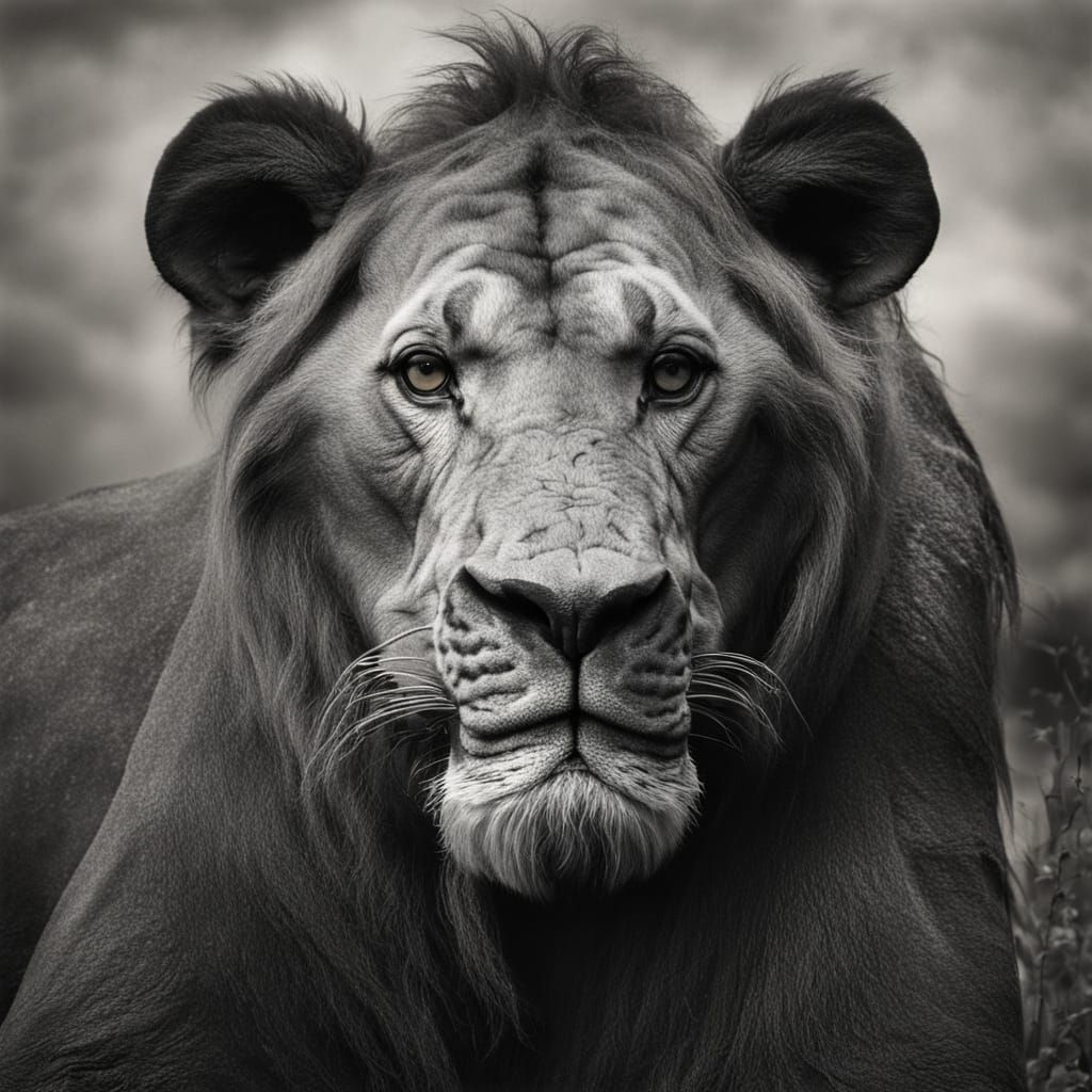 Nick Brandt Style Portrait of Majestic Wildlife