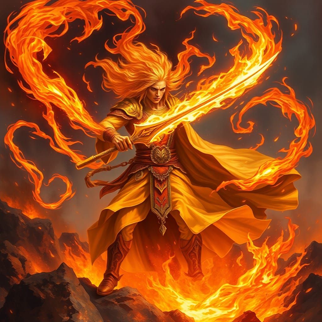 Warrior of Flames: A Fiery Elemental