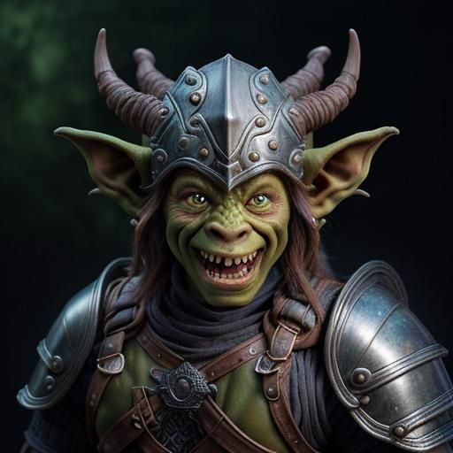 Mischievous Goblin Adventurer Digital Illustration