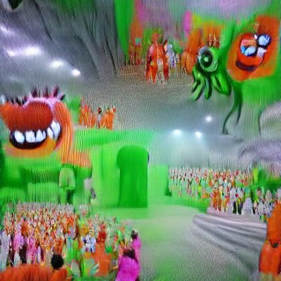 Yo Gabba Gabba in a Hellscape