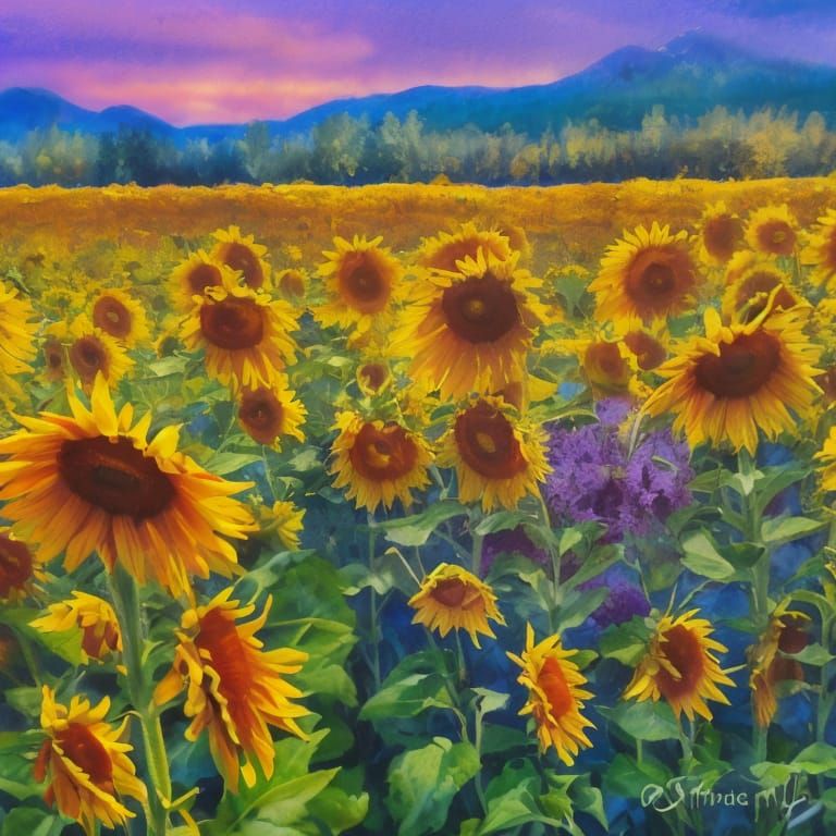 Bohemian sunflowers