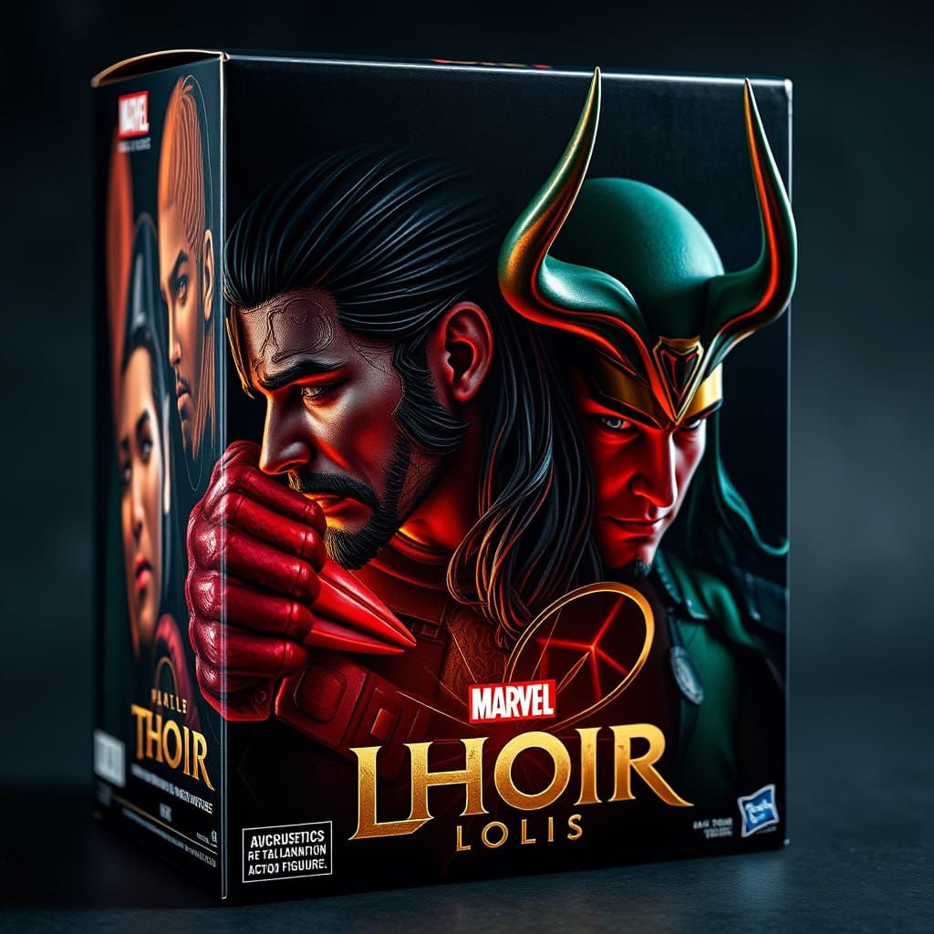 Epic Action Figure Packaging Box in Vibrant Porcelain