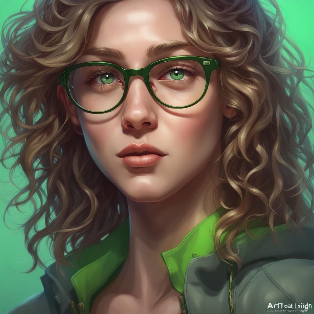 Twins Portrait in Hyperdetailed Art Nouveau Style