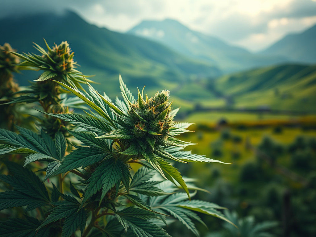 Photorealistic Cannabis Plant in Ireland, 8K