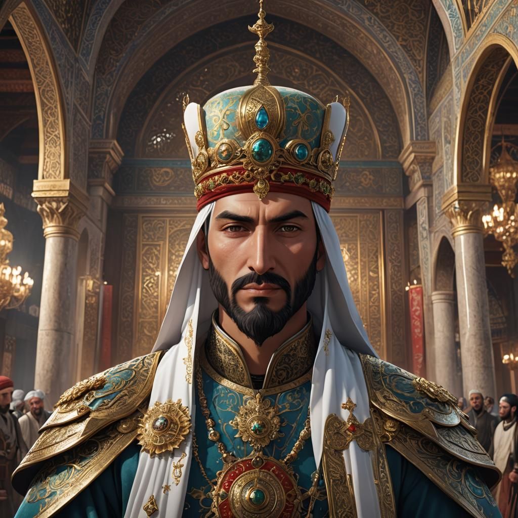 Suleiman the Magnificent in 3D Anime Art