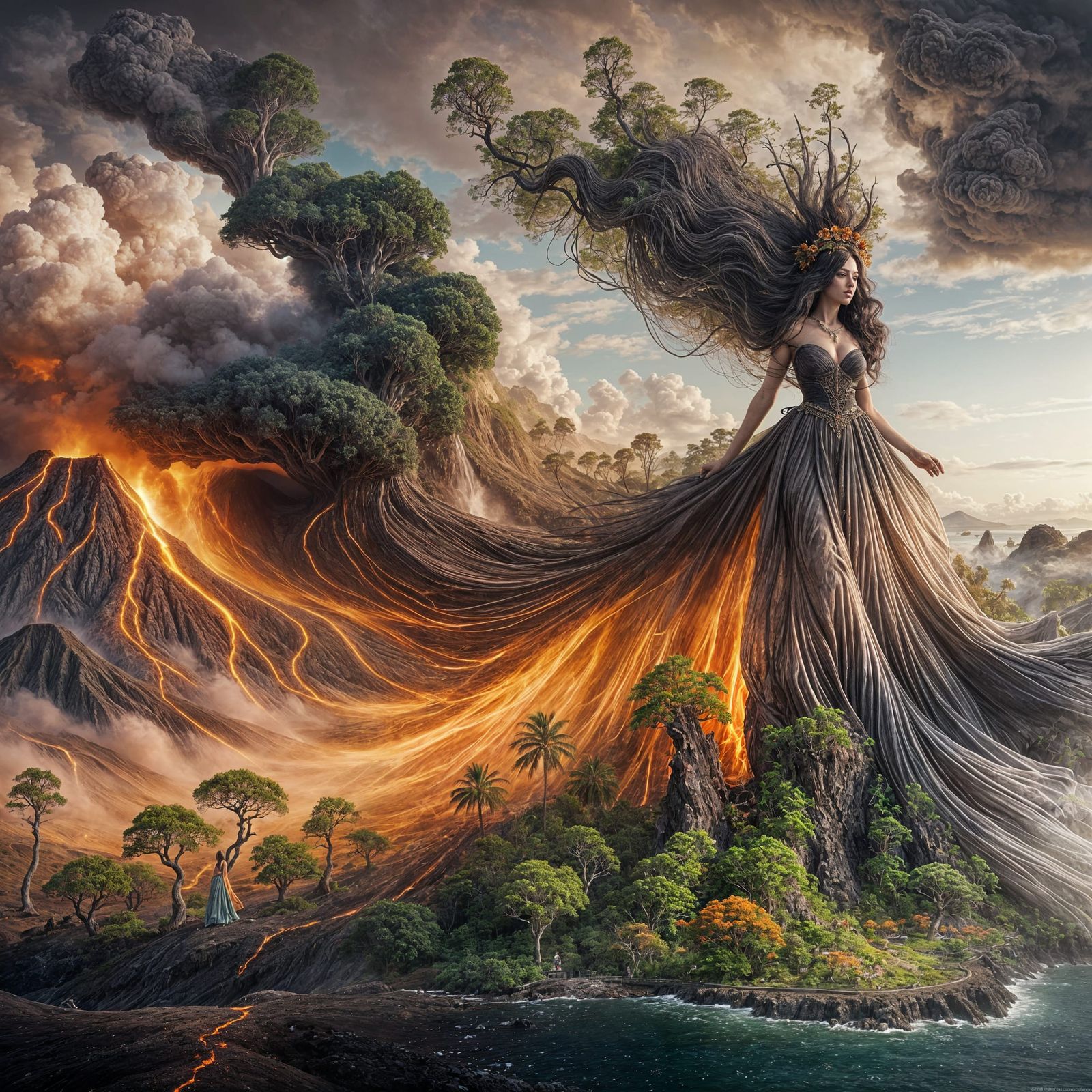 Lalahon, goddess of volcanoes and harvest