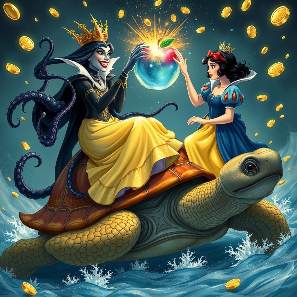 Fierce Battle for the Iced Apple in a Fantastical World