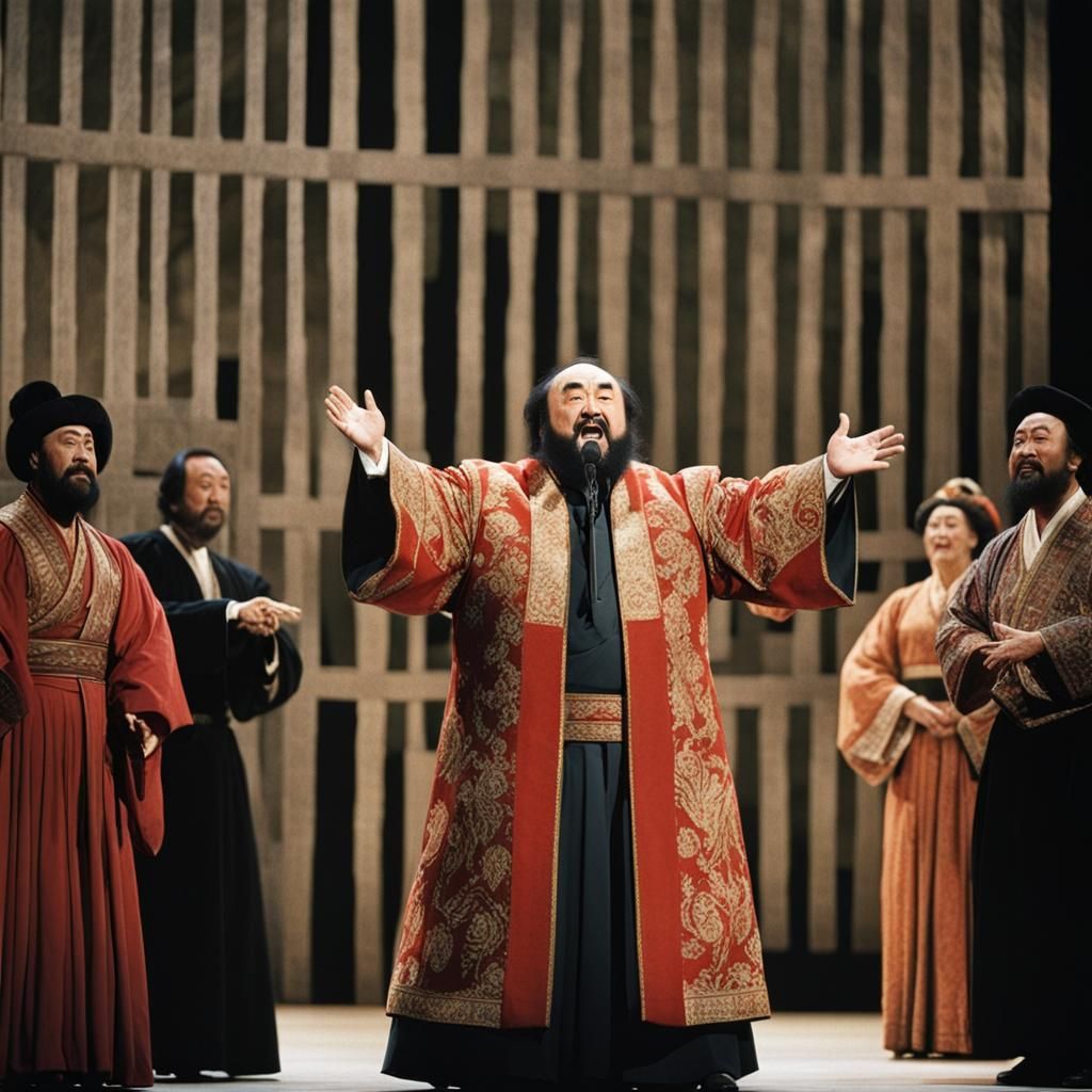 Pavarotti Sings Nessun Dorma in Asian Attire