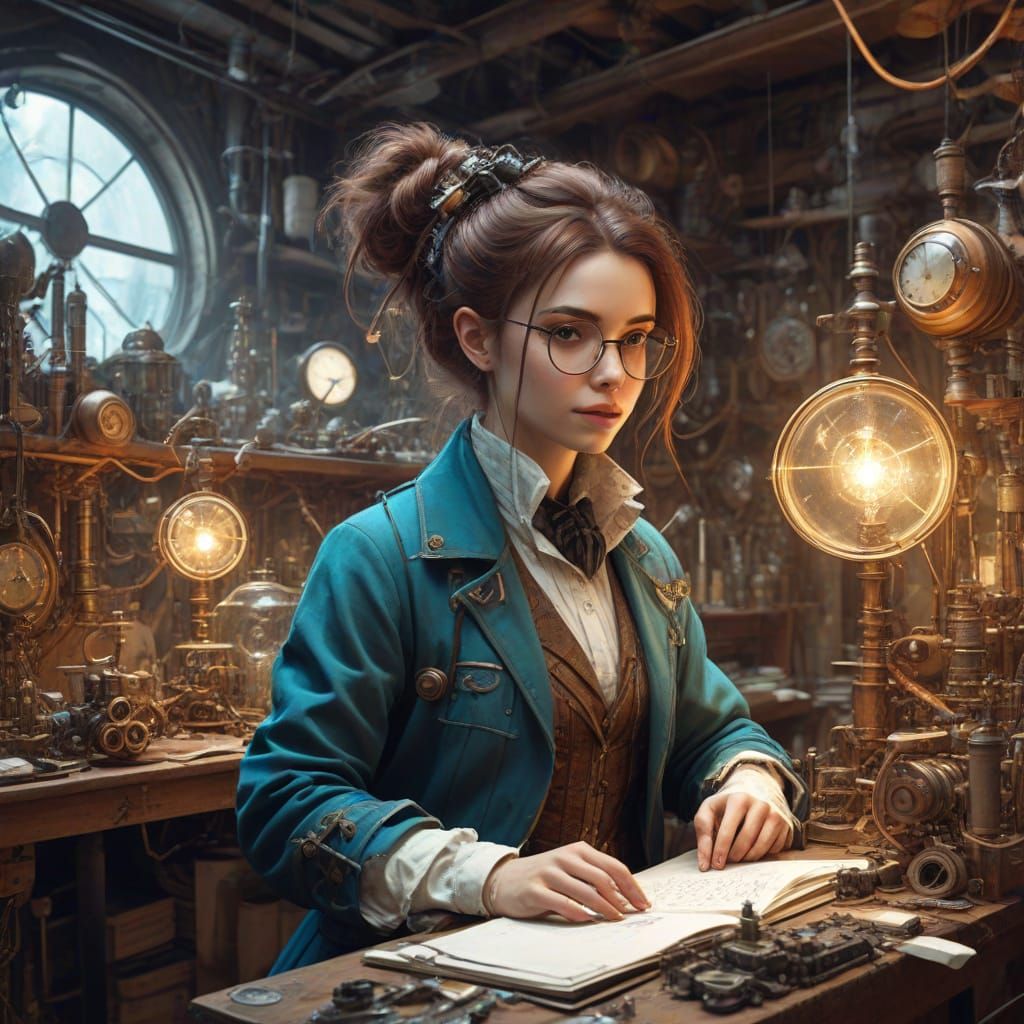 Steampunk Inventor Unleashes Brilliant Mind in Futuristic La...