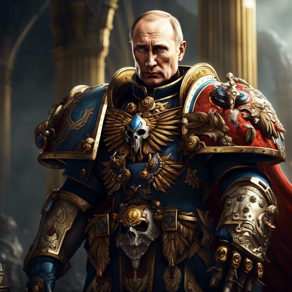 Vladimir Putin as Warhammer 40K Primarch