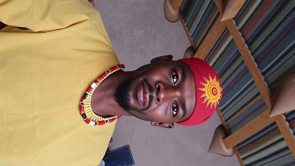 Basotho Men in Traditional Attire: Vibrant Gathering