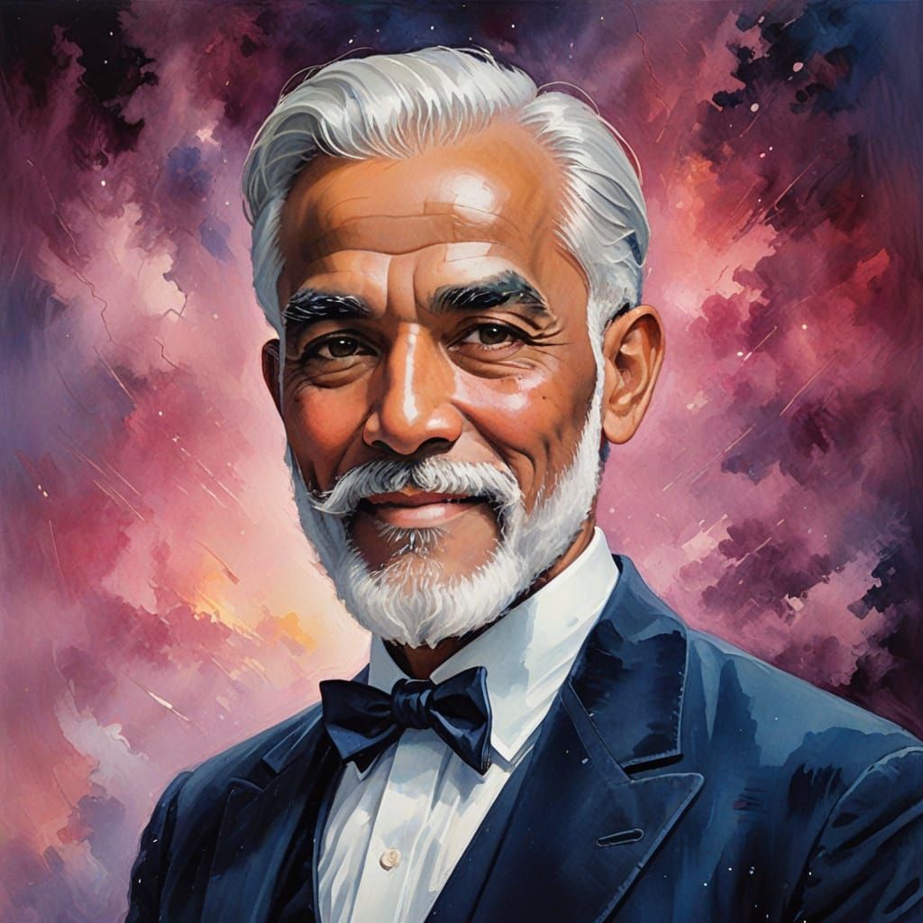 Elegant Gentleman in Velvet Attire