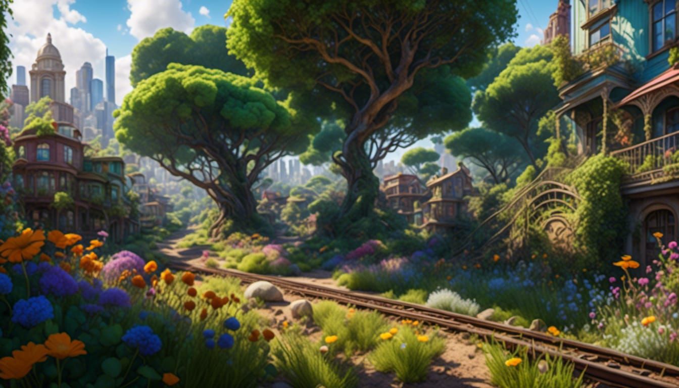 San Francisco Urban Garden: Post-Apocalyptic Recovery