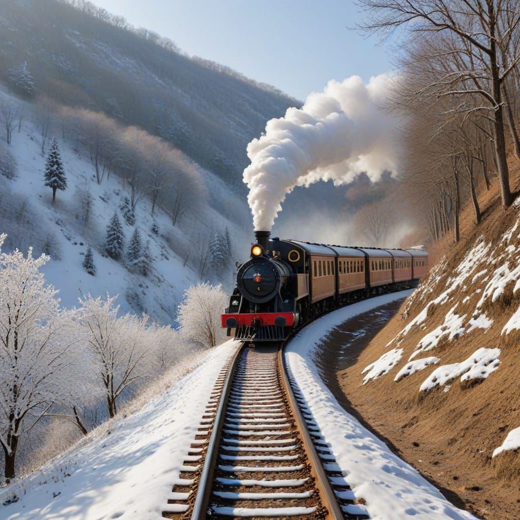 Train Delivers Joy to Winter Village