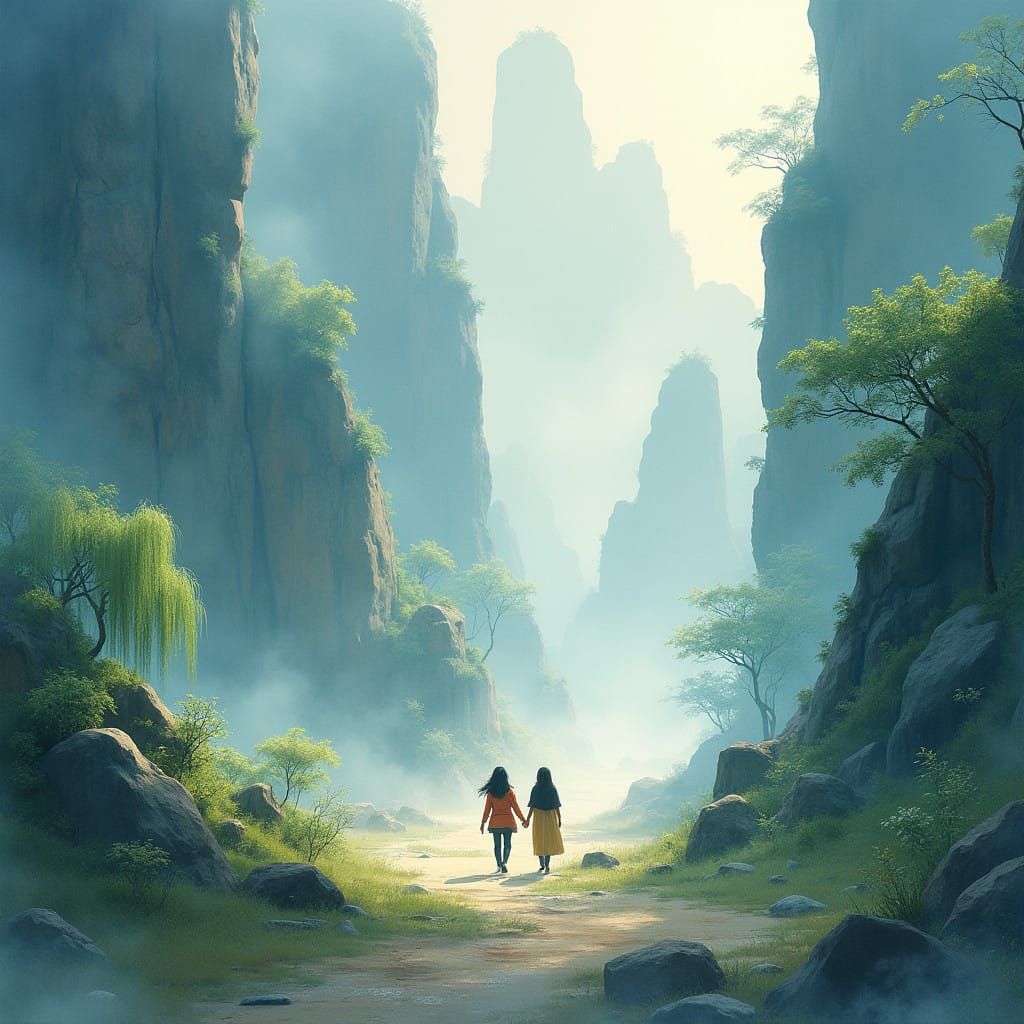 Serene Springtime Scene in Yunnan's Stone Forest