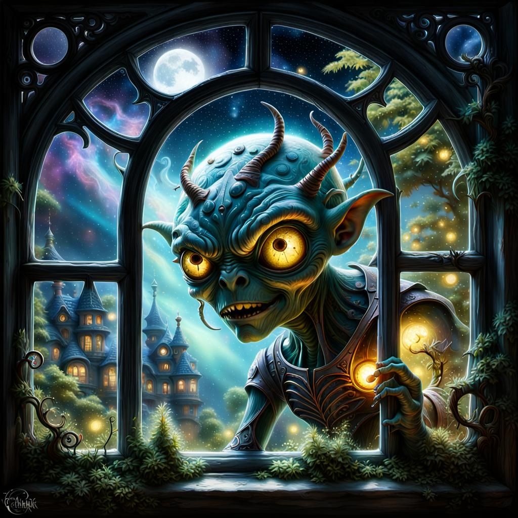 Cyber Goblin in Dome Garden: Ethereal Fantasy