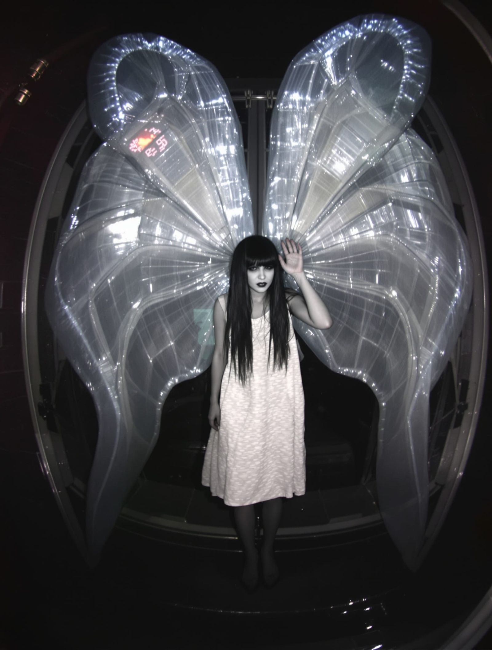 Fairy at Doorbell Cam in VHS Style