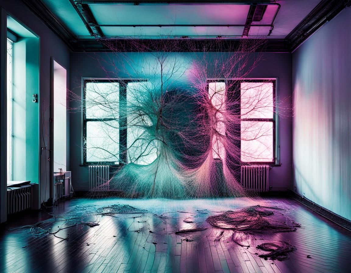 Violent Transformation: Color Photo Art Print