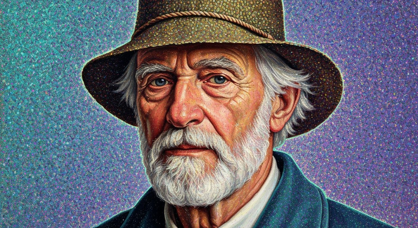 Hyperrealistic Portrait of an Old Man with Beard
