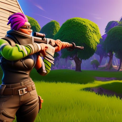 Fortnite 3D Game Cinematic with Dynamic Lighting