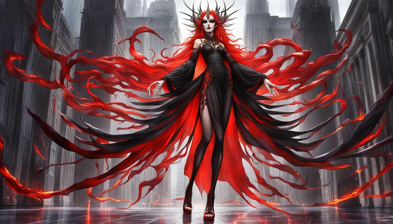 Vampire Lich Goddess in Magocracy City
