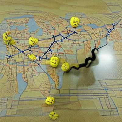 Traveling Salesman Problem: A Network Visualization