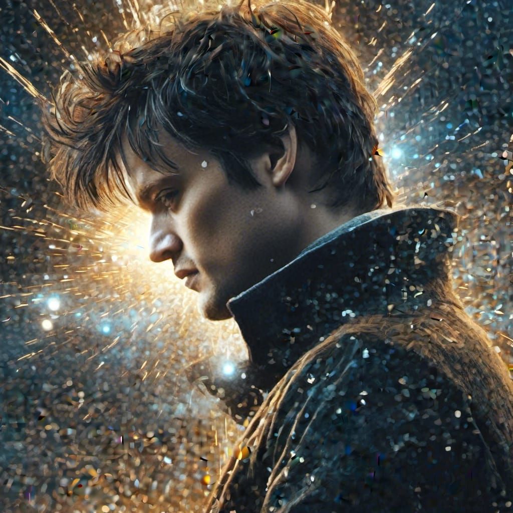 David Tennant in Nebula Night, Digital Illustration