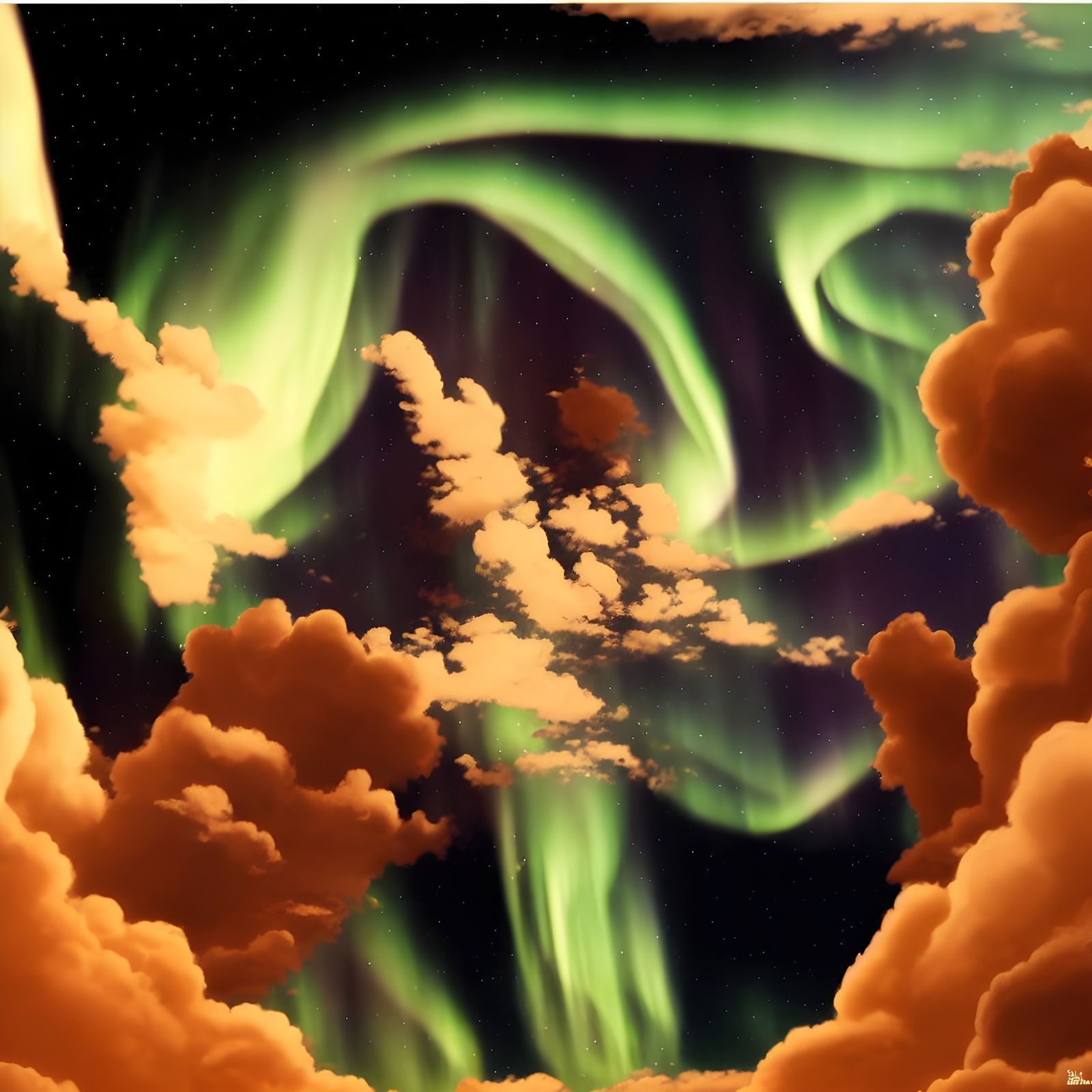 Romantic Dance Under September Stars: Matte Painting