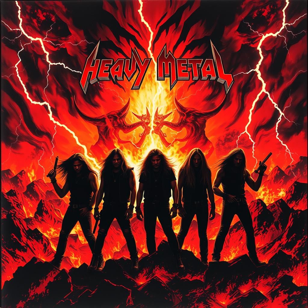 Inferno of Sound: A Heavy Metal Album Cover