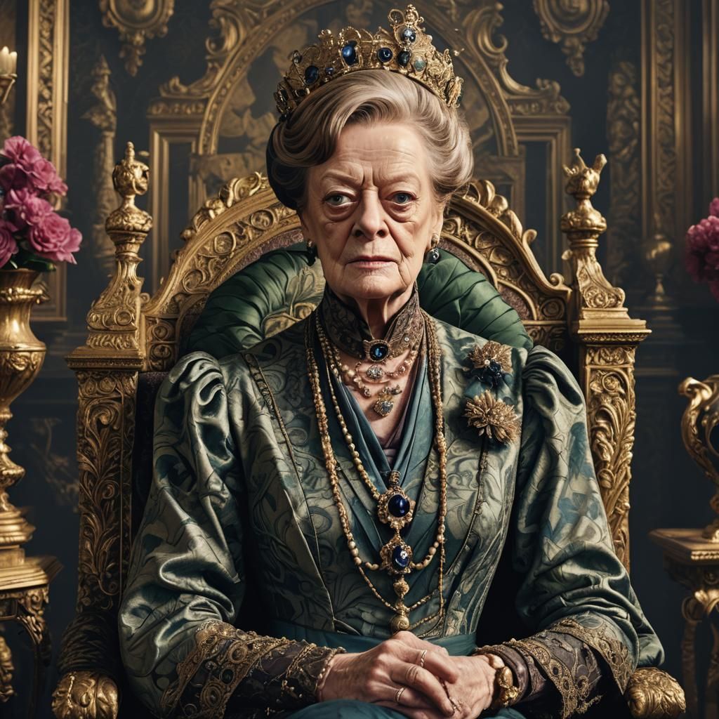 Maggie Smith as Lady Grantham: Fantasy Concept Art