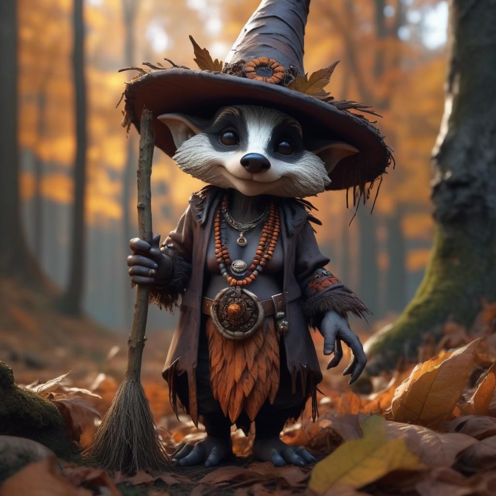 she Badger-gnome witch doctor