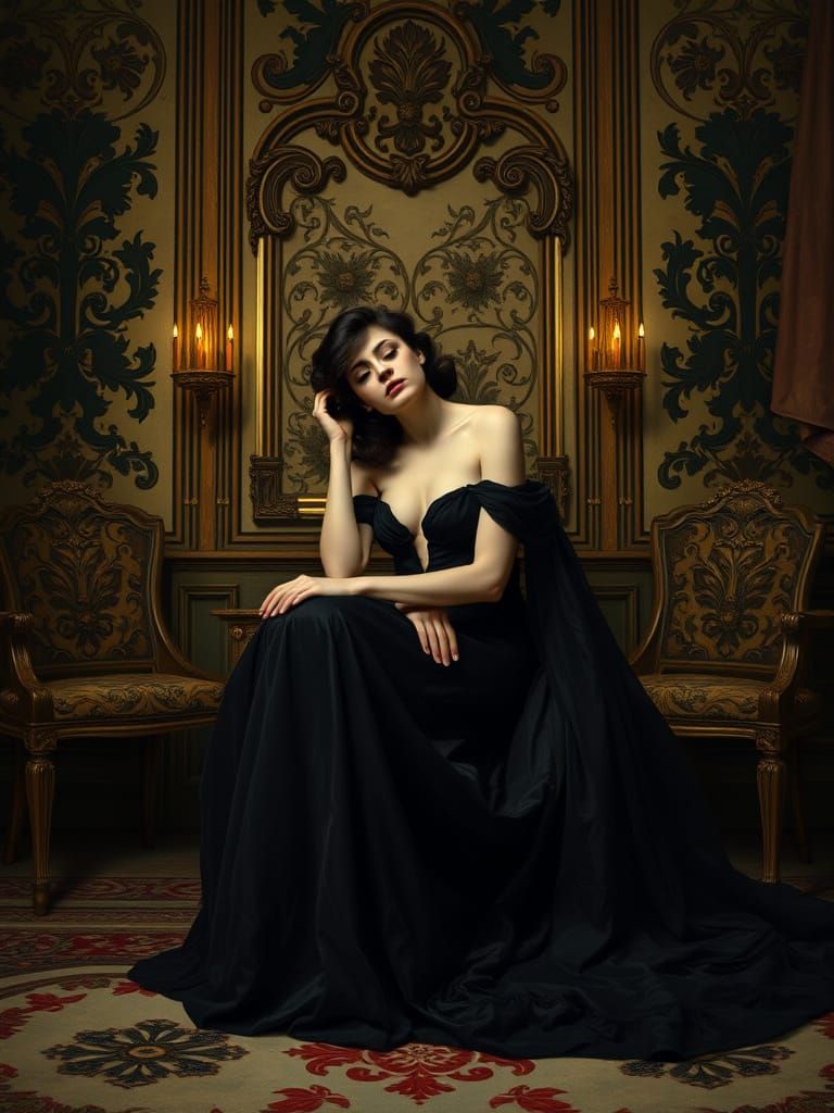 Lady in Despair, Elegant and Haunted