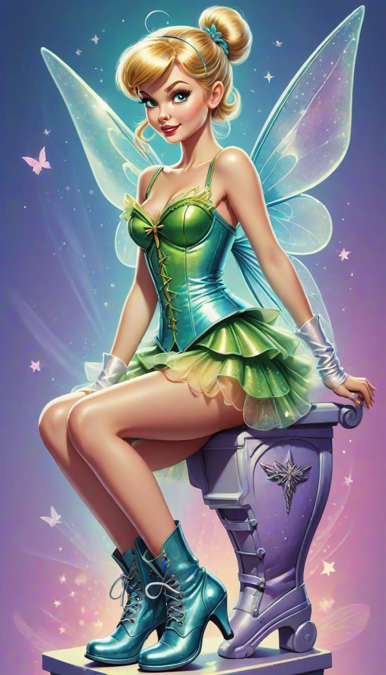 Skye Mathers as Tinker Bell in Pop Art