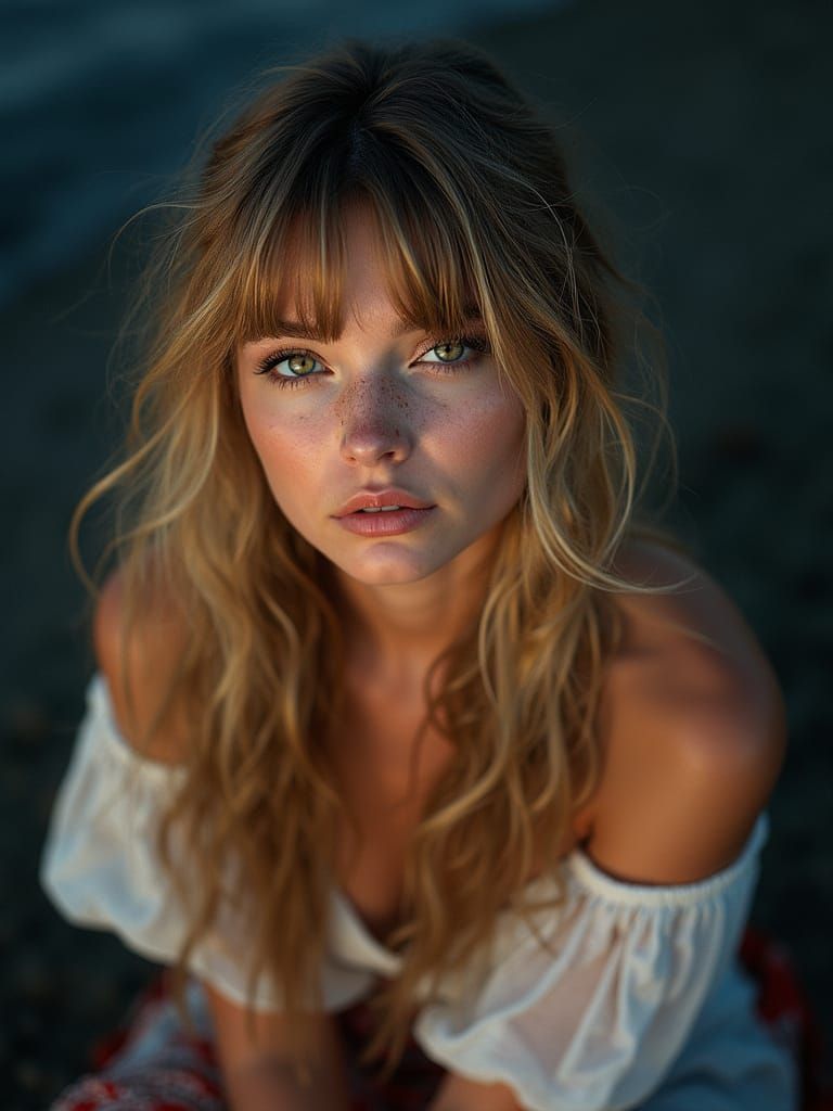 Hyper-Realistic Portrait of a Pulchritudinous Woman