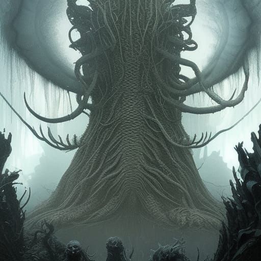 Lovecraft's Elder Things in 3D, Cinematic Lighting