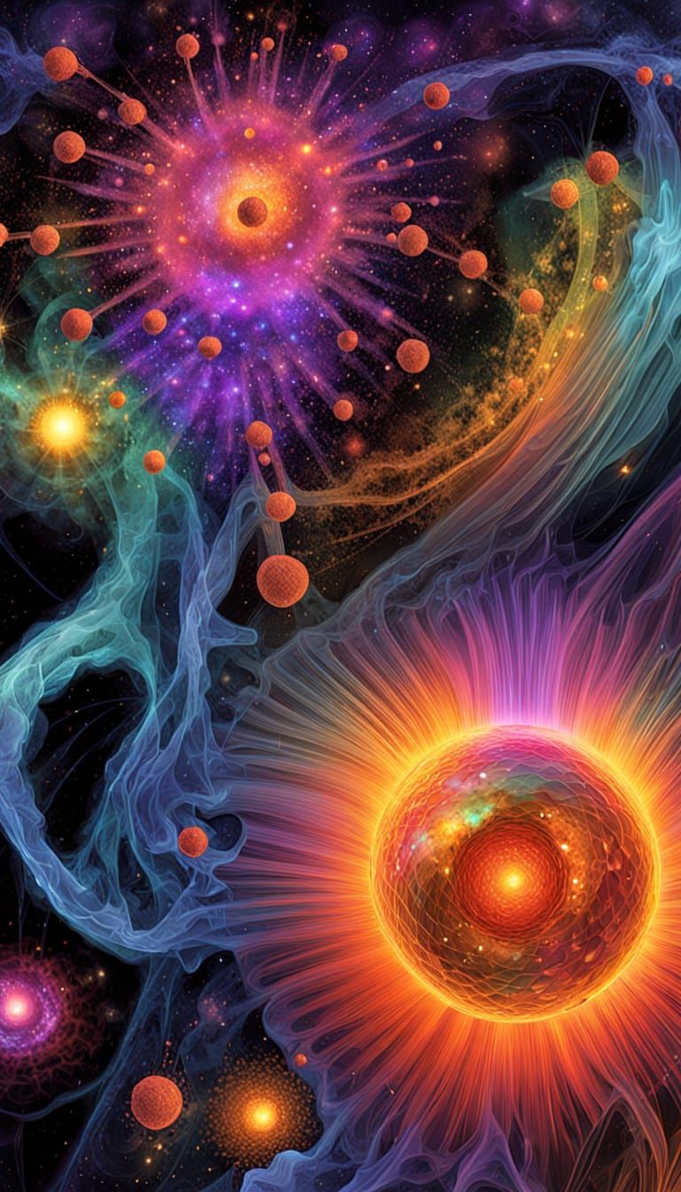 Cosmic Fruiting Body Universe in Full Spectrum AutoCAD Style