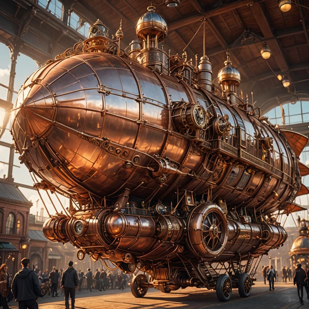 Steampunk airship