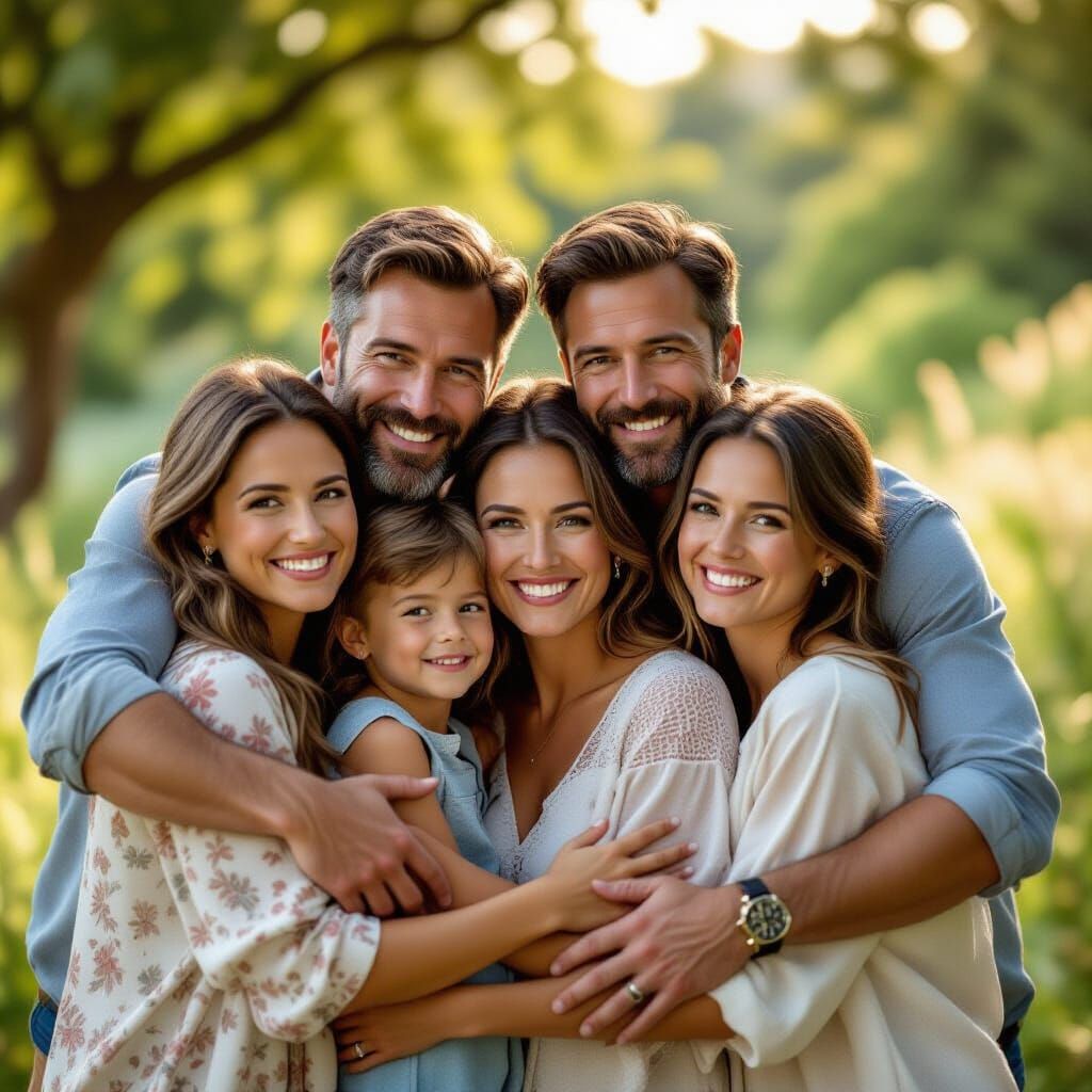 Intimate Family Portrait in Natural Light