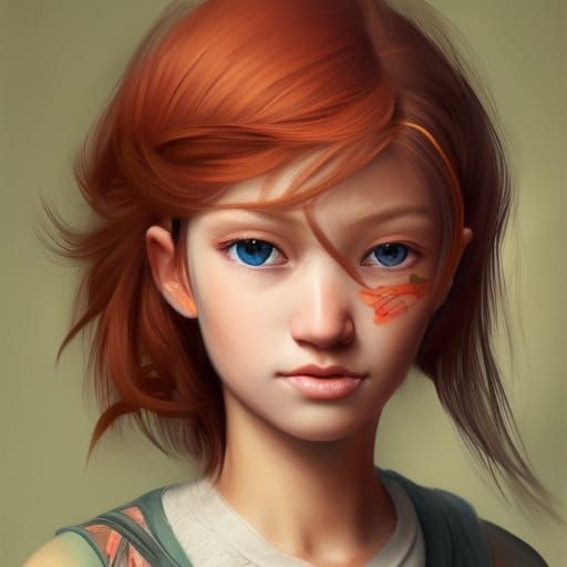 Ginger tomboy girl