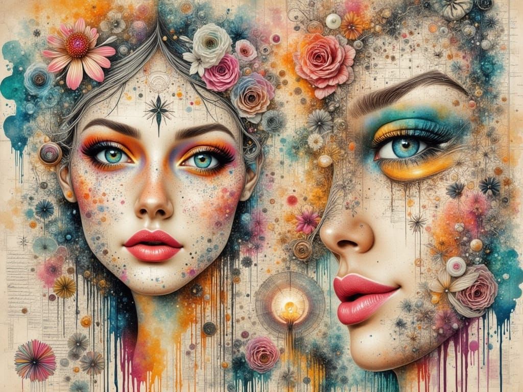 Whimsical Beauty in a Dreamlike Sunset