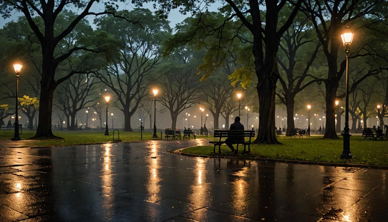 Rainy Night Jazz in the Park