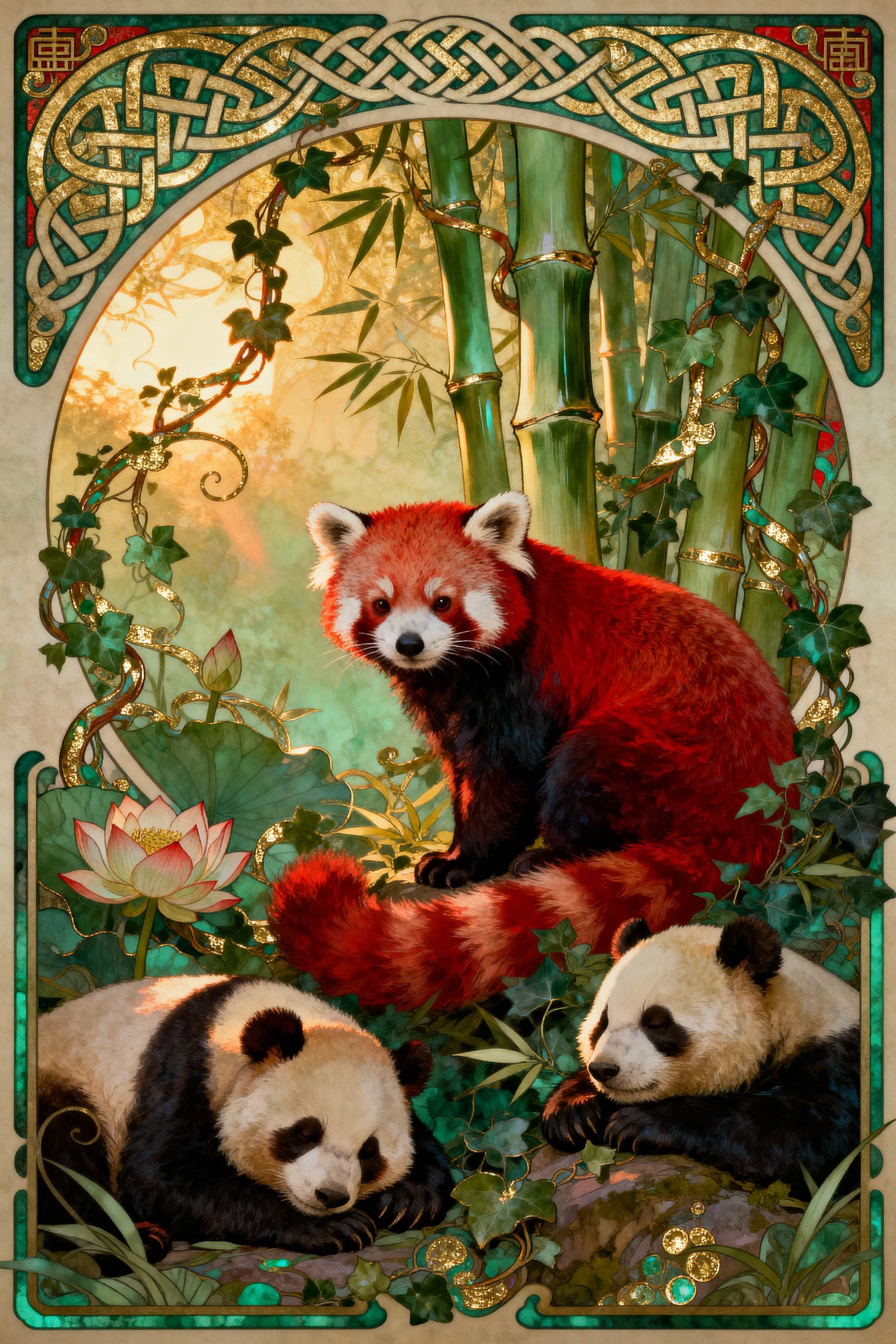 Red Watching Over His Cousins