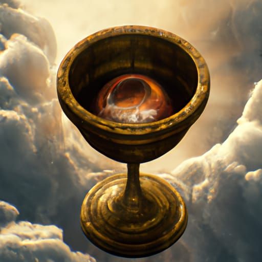 Heavenly Golden Goblet: Digital Matte Painting