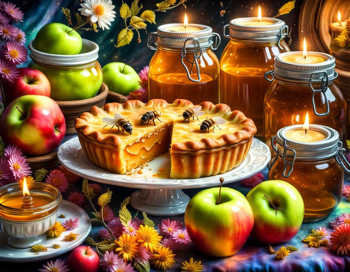 Surreal Apples, Honey, and Pie in Cosmic Fantasy