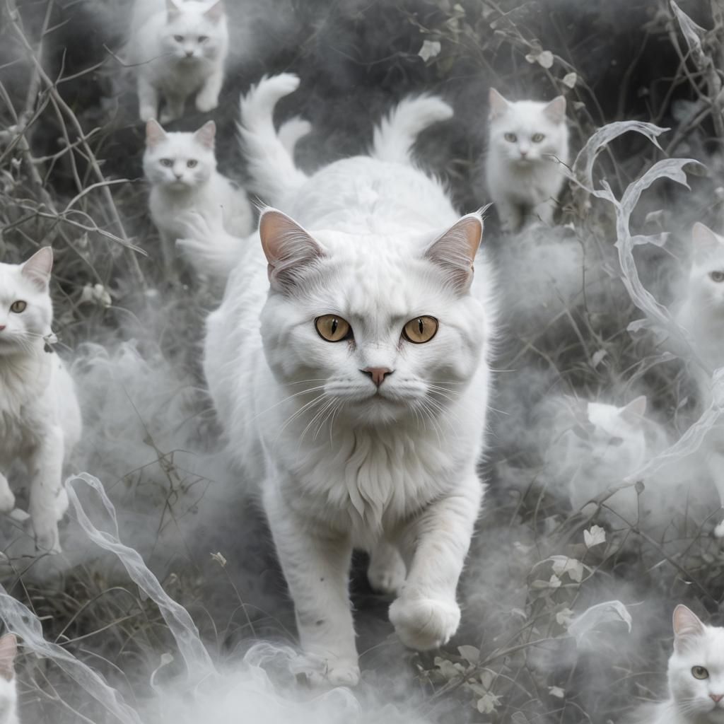 Ethereal Ghost Cat Image